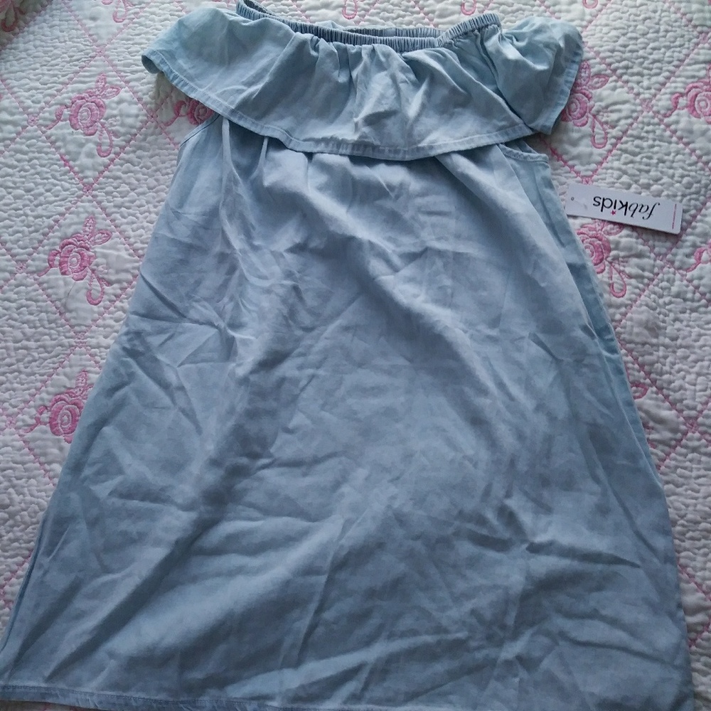 Cotton light weight blue jean dresss